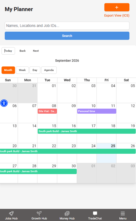 Job Management — schedule everything in one place, your calendar sorted
